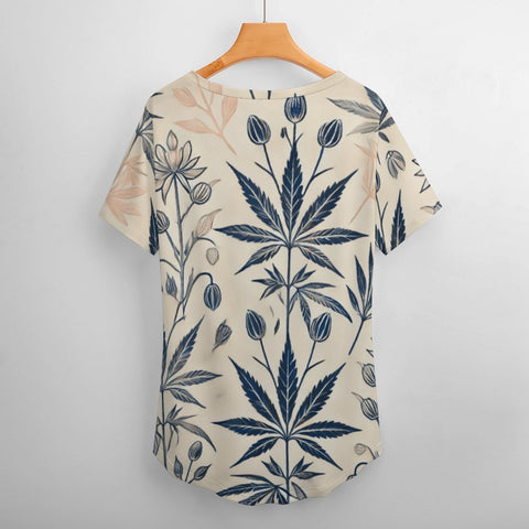 Soft Sativa V-Neck Tee - JANE DOPE