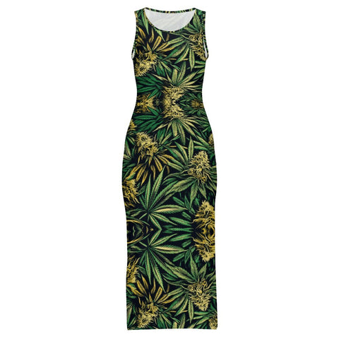 Big Buds Long Dress - JANE DOPE