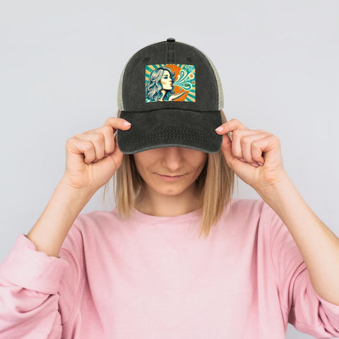 Katie C B D's Denim Trucker - JANE DOPE