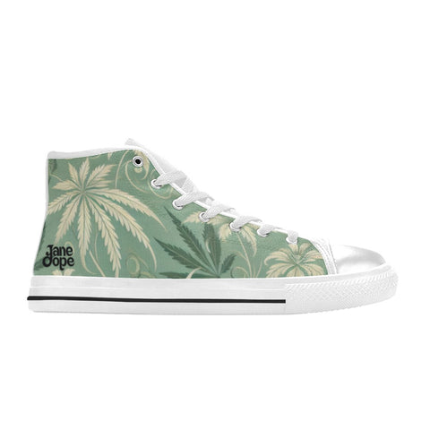 Durban High Tops Women's Classic High Top Canvas Shoes (Model 017) - JANE DOPE