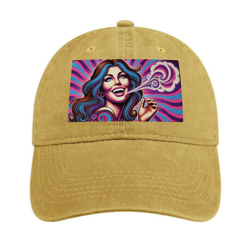 T Sawyer Curved Denim Trucker Hat - JANE DOPE