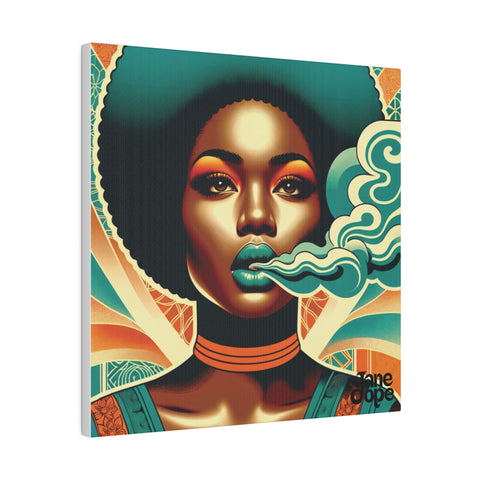 Afro Fire on Stretched Canvas