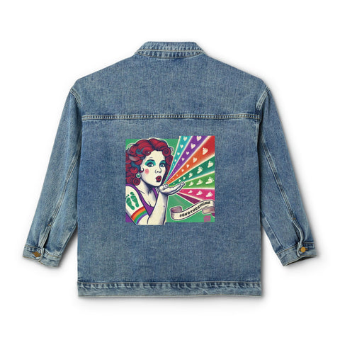 Canadian Stoner Girl Denim Jacket