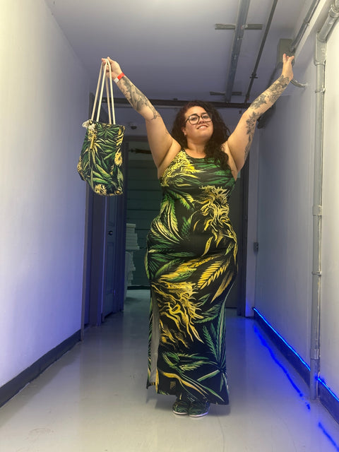 Big Buds Long Dress - JANE DOPE