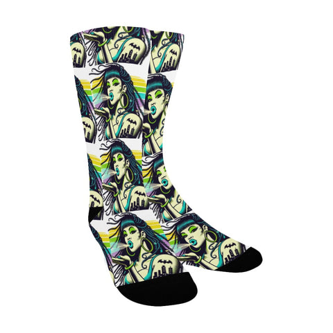 harley socks Women's Custom Socks - JANE DOPE