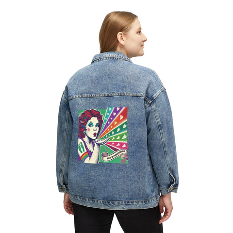 Canadian Stoner Girl Denim Jacket