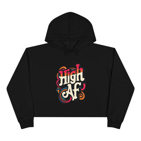 High AF Crop Hoodie