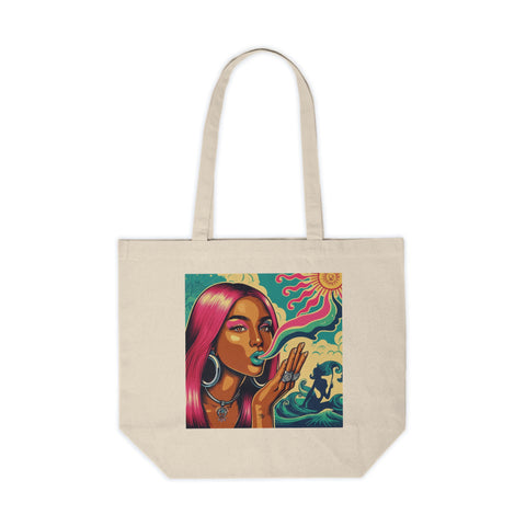 Nat V Canvas Tote - JANE DOPE