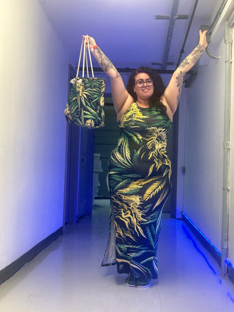 Big Buds Long Dress - JANE DOPE