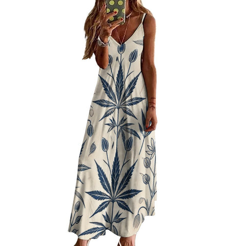 Soft Sativa Long Sleeveless Dress - JANE DOPE