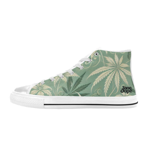 Durban High Tops Women's Classic High Top Canvas Shoes (Model 017) - JANE DOPE