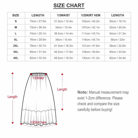 Zabra Stripes & Buds Double layer Chiffon Skirt