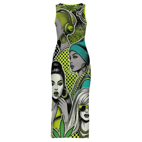 Bad B Bodycon Side Slit Long Dress