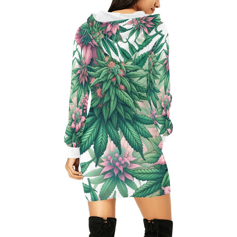 Pink Haze Hoodie Mini Dress - JANE DOPE