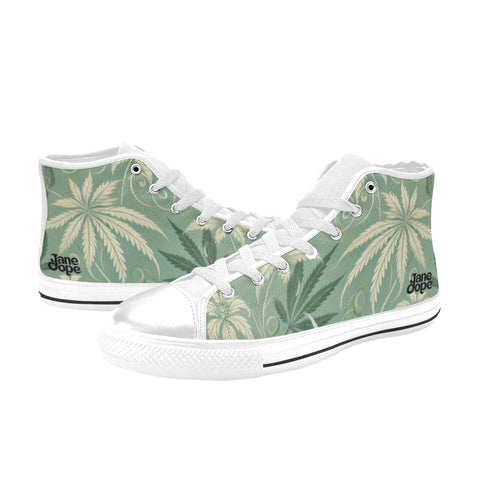 Durban High Tops Women's Classic High Top Canvas Shoes (Model 017) - JANE DOPE